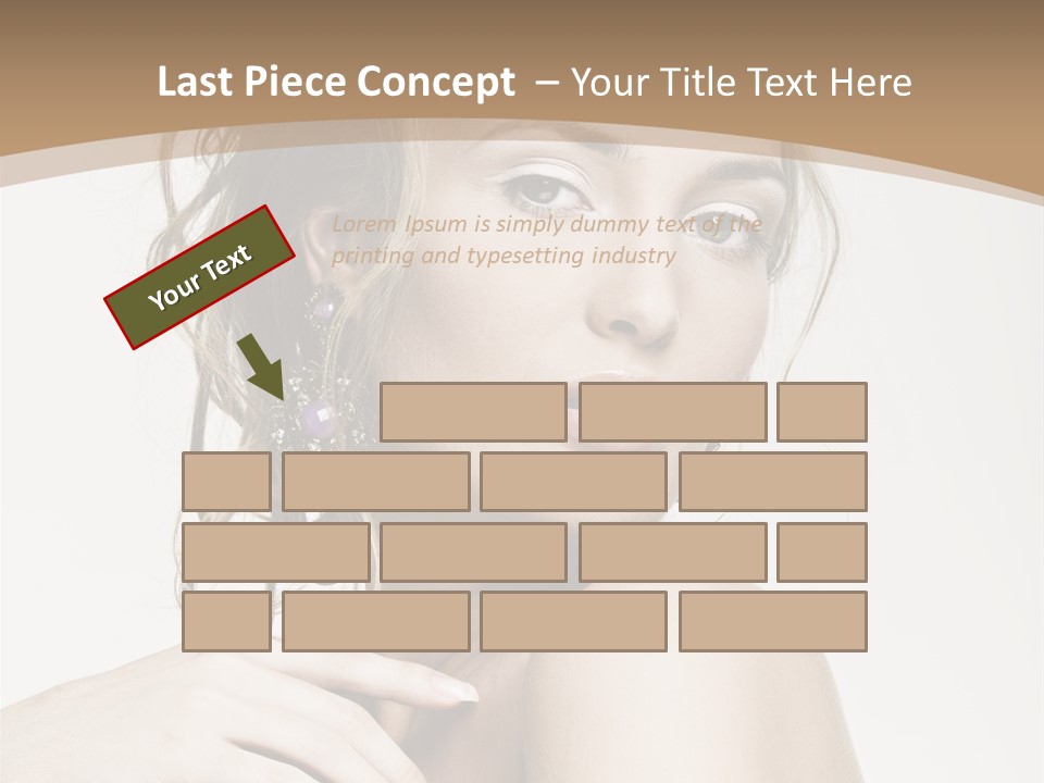 Grey Feminine Accessories PowerPoint Template