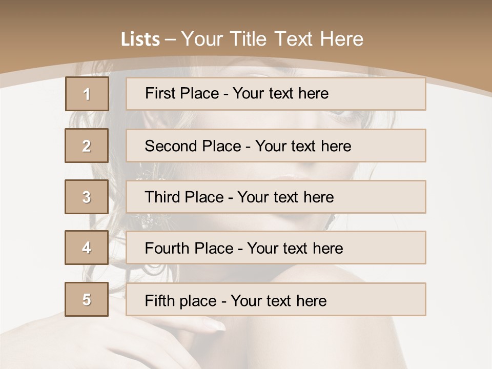 Grey Feminine Accessories PowerPoint Template