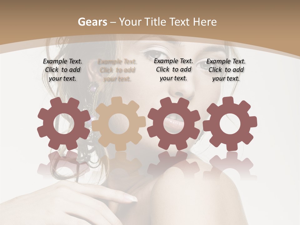 Grey Feminine Accessories PowerPoint Template