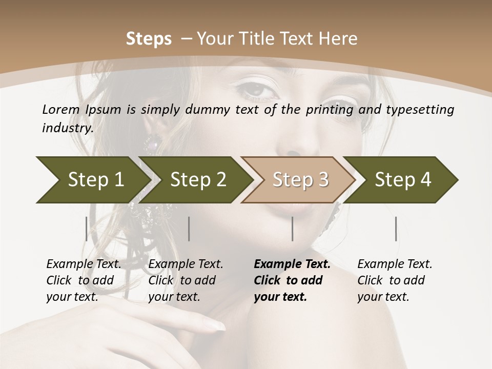 Grey Feminine Accessories PowerPoint Template