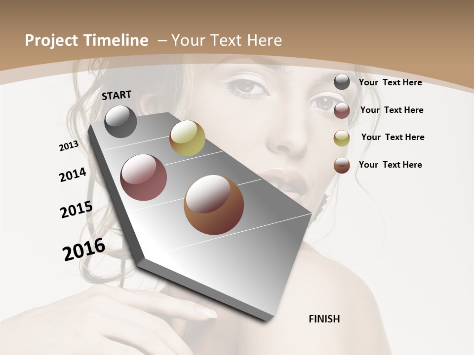 Grey Feminine Accessories PowerPoint Template