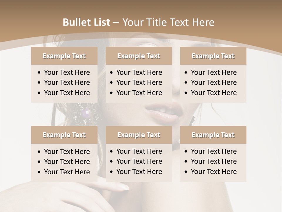 Grey Feminine Accessories PowerPoint Template