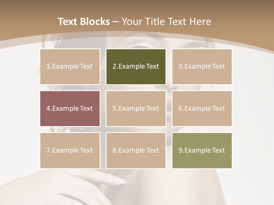 Grey Feminine Accessories PowerPoint Template