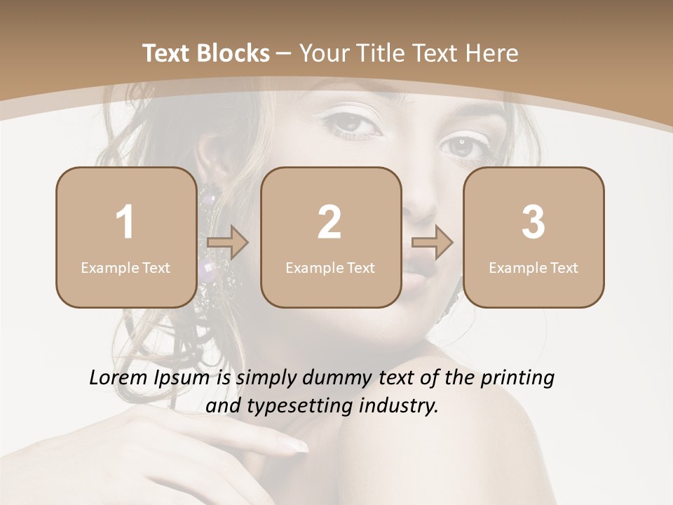 Grey Feminine Accessories PowerPoint Template