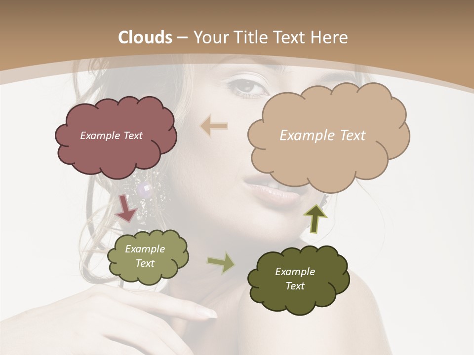 Grey Feminine Accessories PowerPoint Template