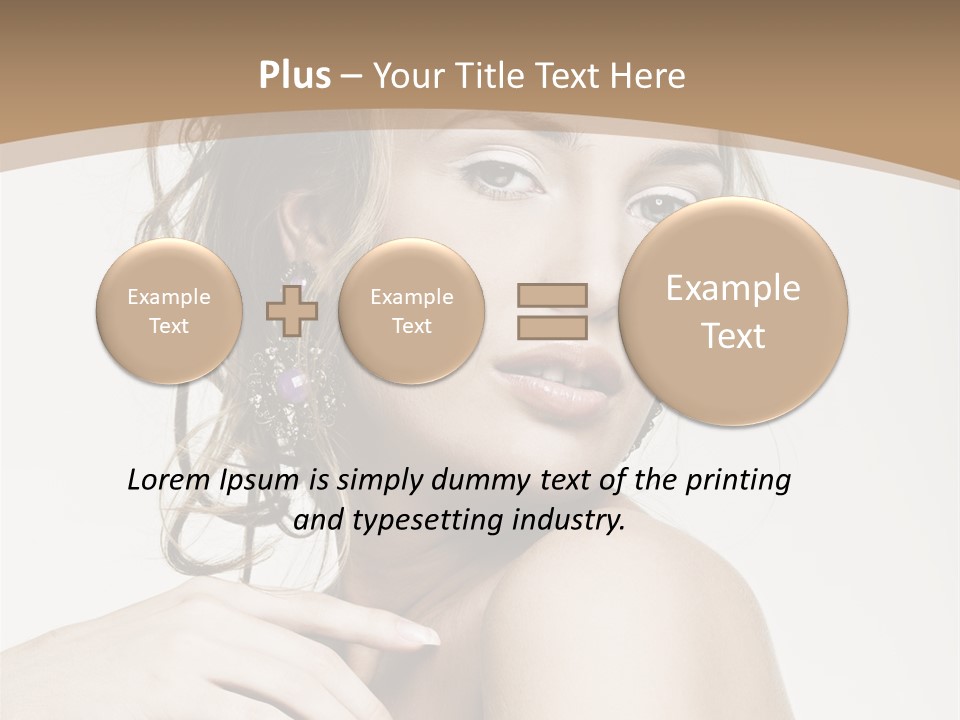 Grey Feminine Accessories PowerPoint Template