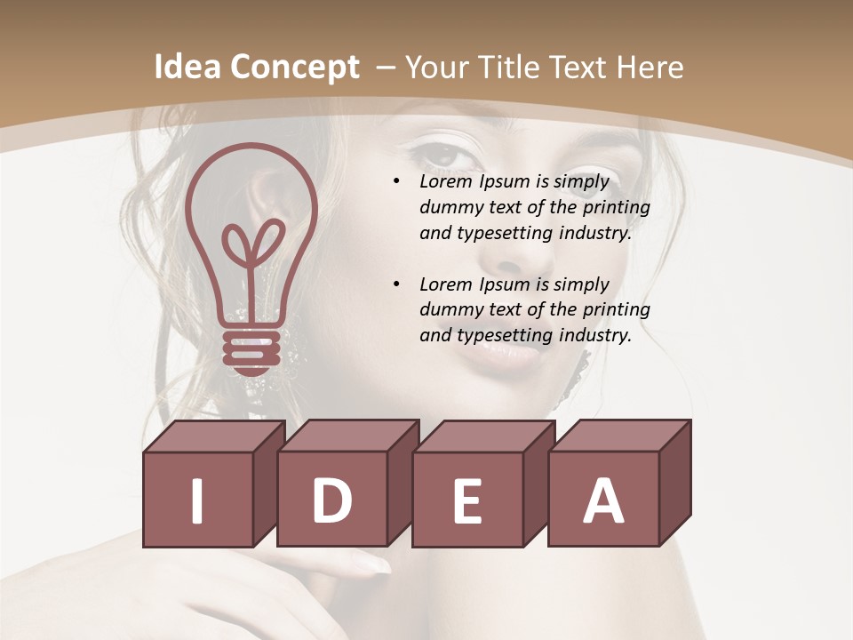 Grey Feminine Accessories PowerPoint Template