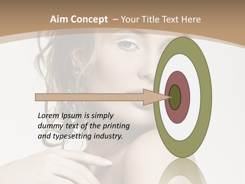 Grey Feminine Accessories PowerPoint Template