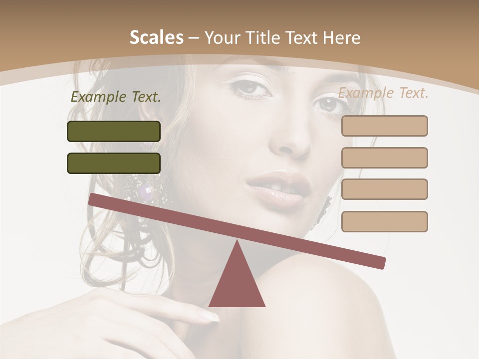 Grey Feminine Accessories PowerPoint Template
