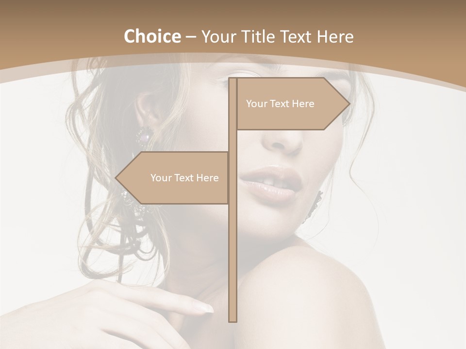 Grey Feminine Accessories PowerPoint Template