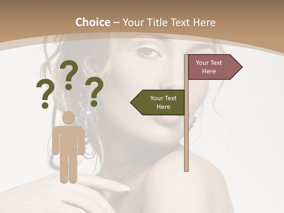 Grey Feminine Accessories PowerPoint Template