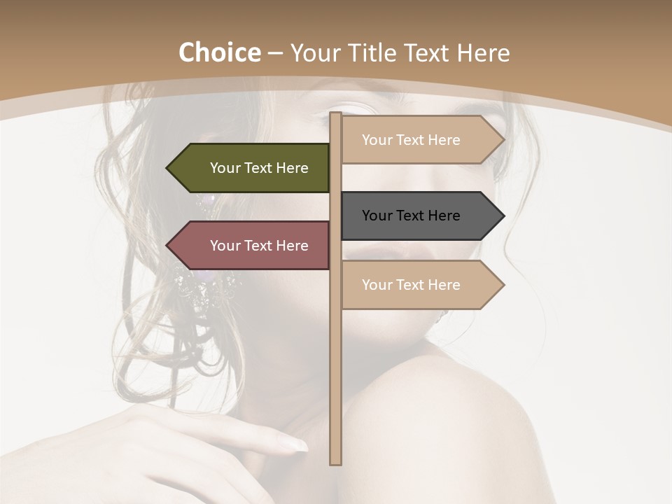 Grey Feminine Accessories PowerPoint Template