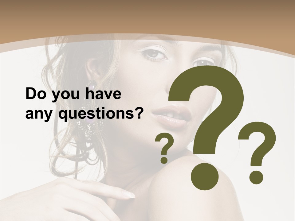 Grey Feminine Accessories PowerPoint Template