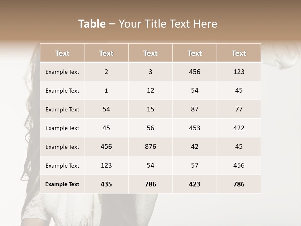 Hair Positive Gloss PowerPoint Template