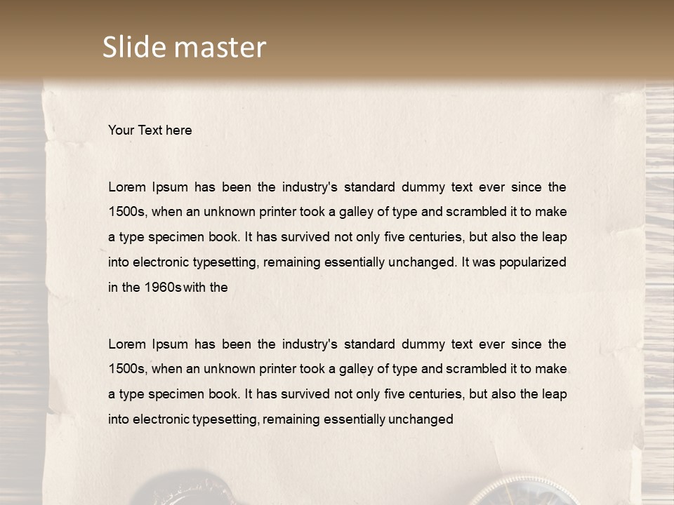 Frame Ship Drawing PowerPoint Template