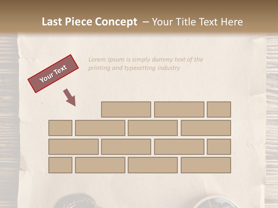 Frame Ship Drawing PowerPoint Template
