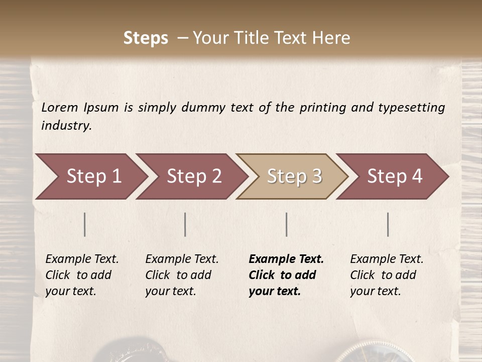 Frame Ship Drawing PowerPoint Template