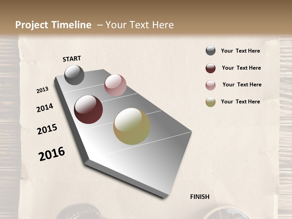 Frame Ship Drawing PowerPoint Template