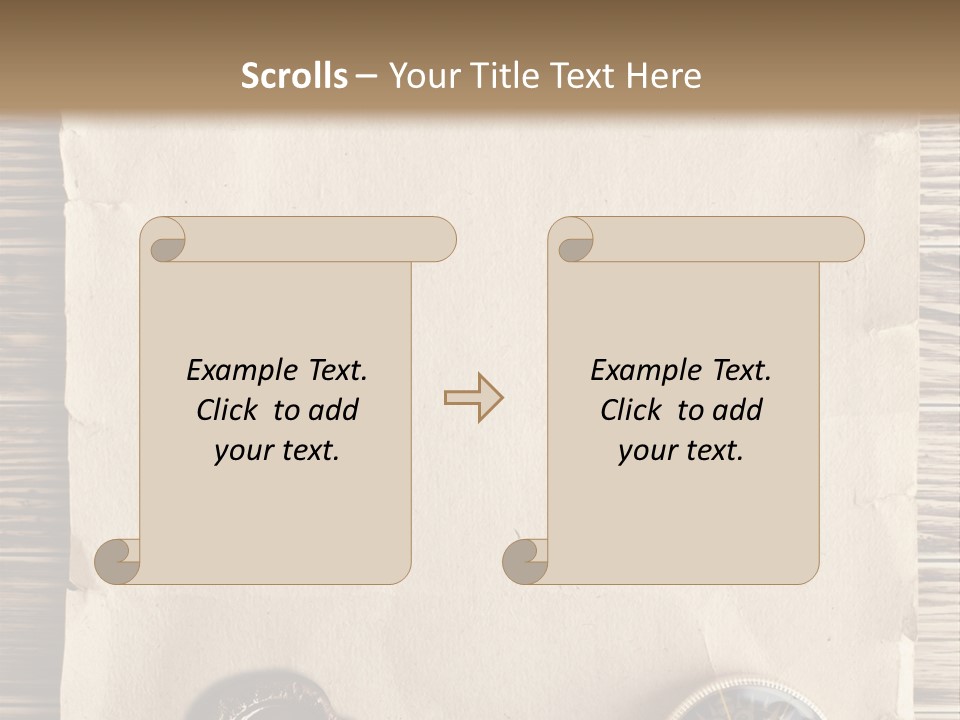 Frame Ship Drawing PowerPoint Template