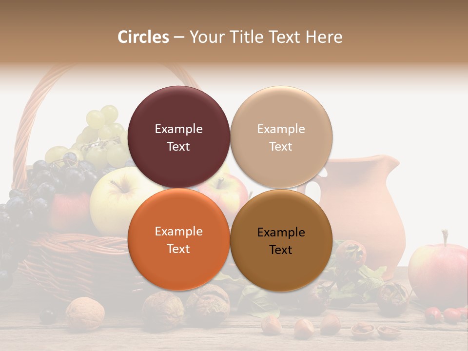 Wicker Basket Fruits Rose Hip PowerPoint Template