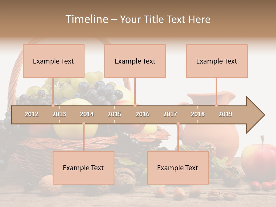 Wicker Basket Fruits Rose Hip PowerPoint Template