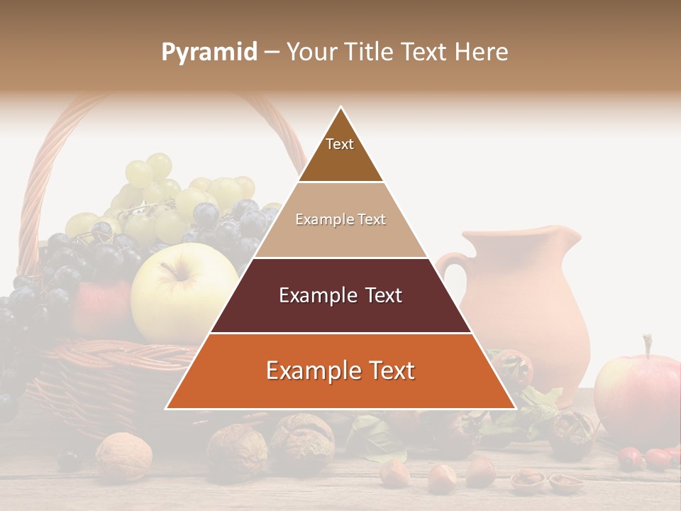 Wicker Basket Fruits Rose Hip PowerPoint Template