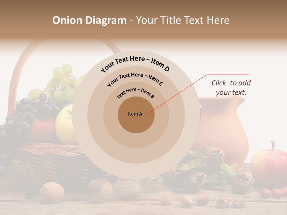 Wicker Basket Fruits Rose Hip PowerPoint Template