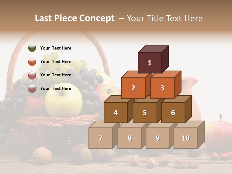 Wicker Basket Fruits Rose Hip PowerPoint Template