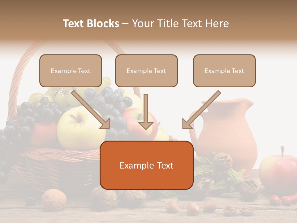 Wicker Basket Fruits Rose Hip PowerPoint Template