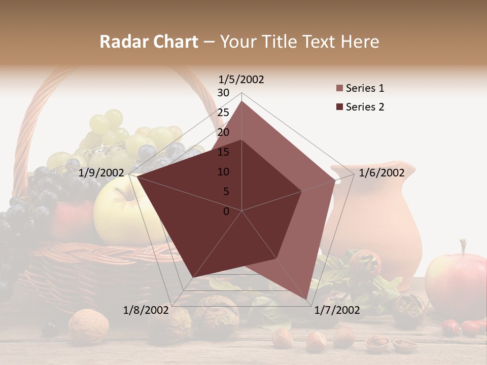 Wicker Basket Fruits Rose Hip PowerPoint Template