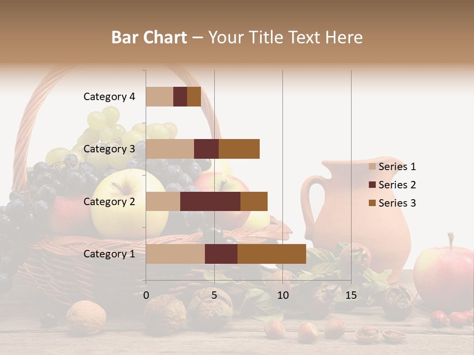 Wicker Basket Fruits Rose Hip PowerPoint Template