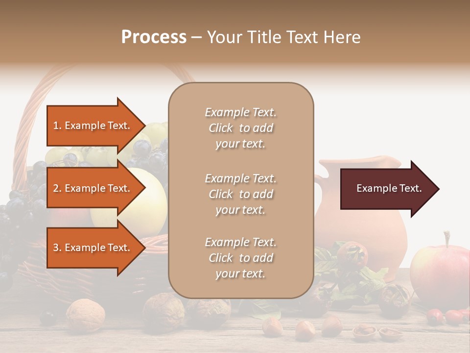 Wicker Basket Fruits Rose Hip PowerPoint Template