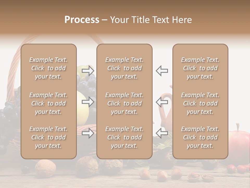 Wicker Basket Fruits Rose Hip PowerPoint Template