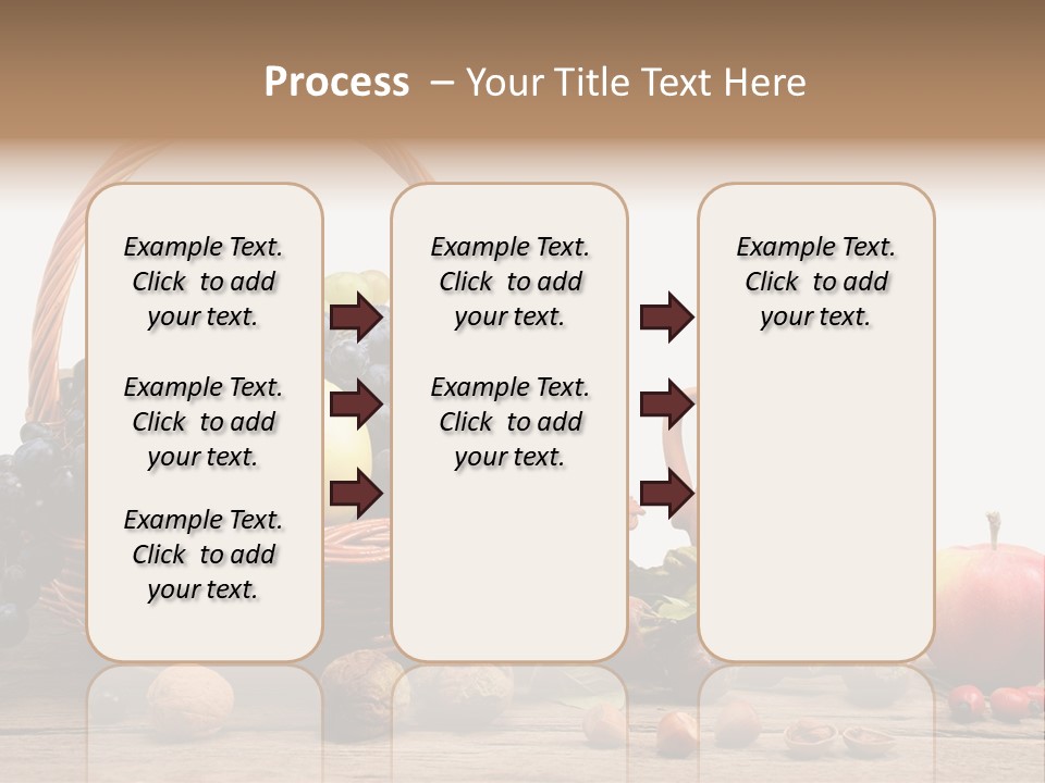 Wicker Basket Fruits Rose Hip PowerPoint Template