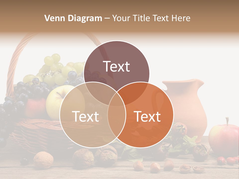 Wicker Basket Fruits Rose Hip PowerPoint Template