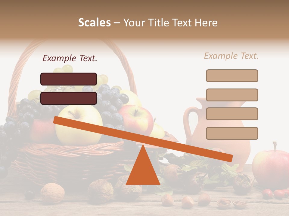 Wicker Basket Fruits Rose Hip PowerPoint Template
