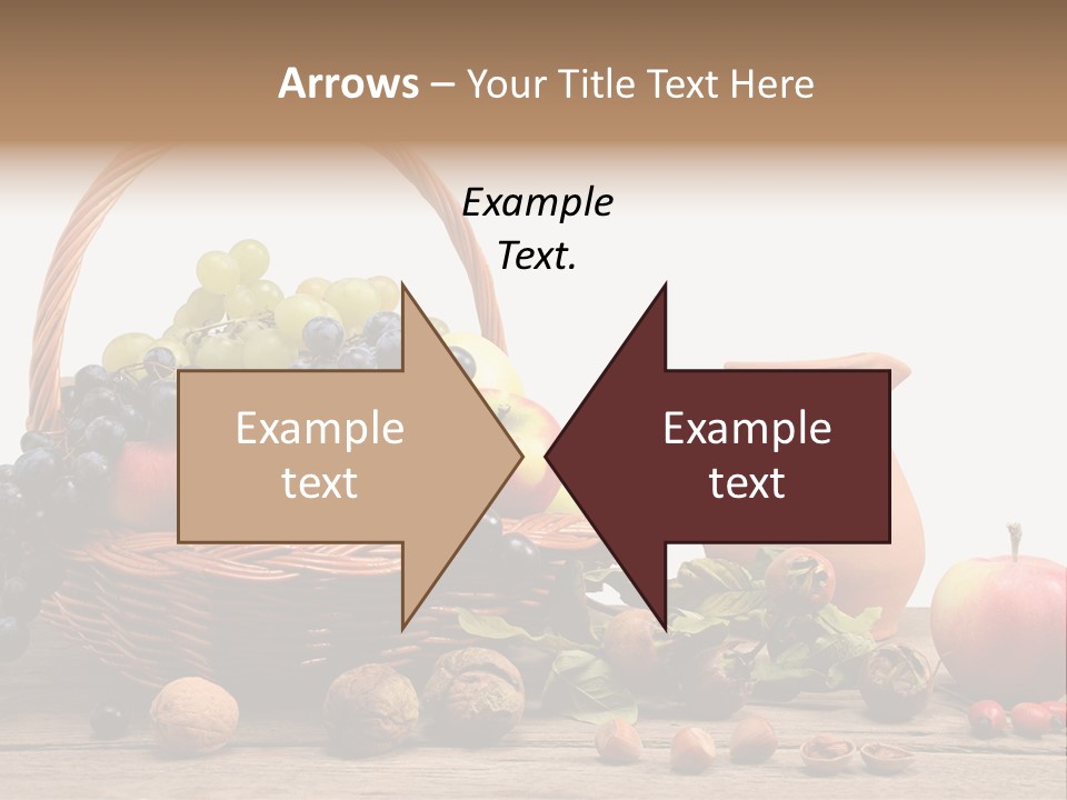 Wicker Basket Fruits Rose Hip PowerPoint Template