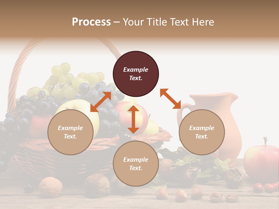 Wicker Basket Fruits Rose Hip PowerPoint Template