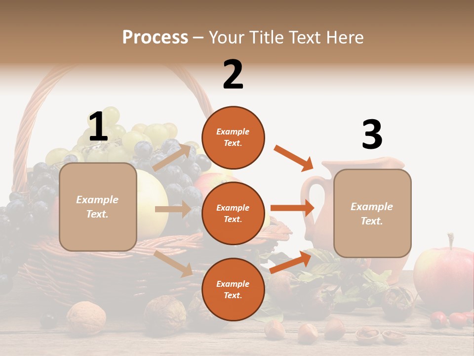 Wicker Basket Fruits Rose Hip PowerPoint Template