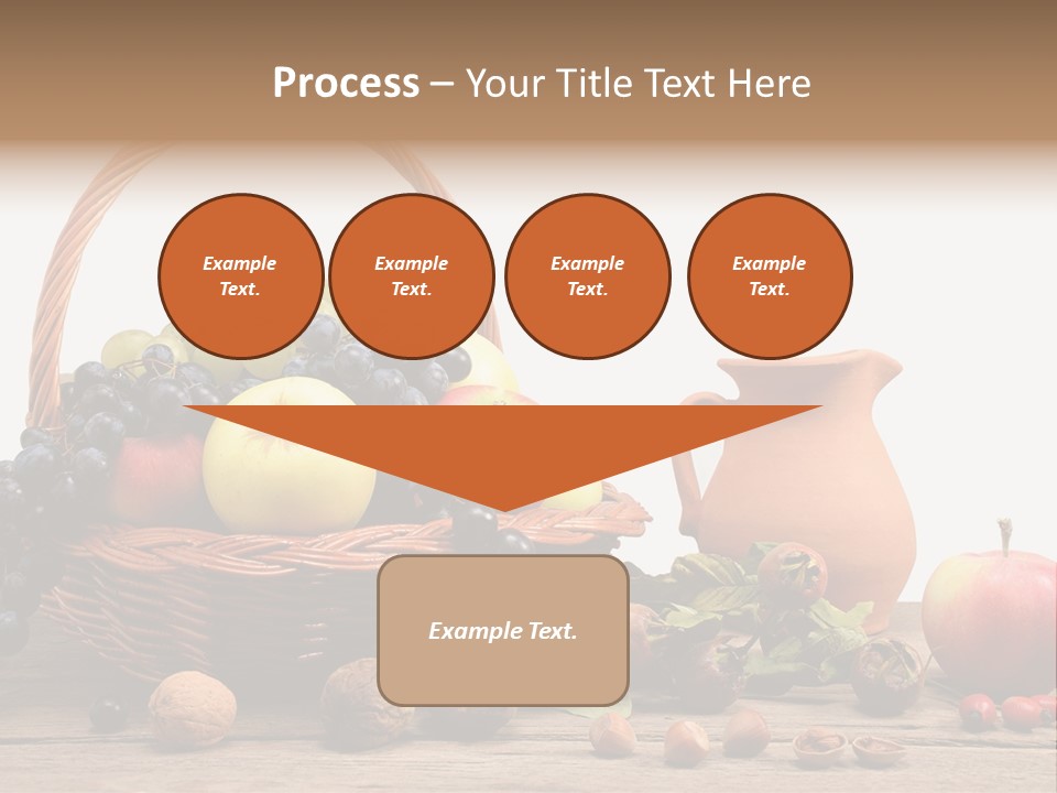 Wicker Basket Fruits Rose Hip PowerPoint Template