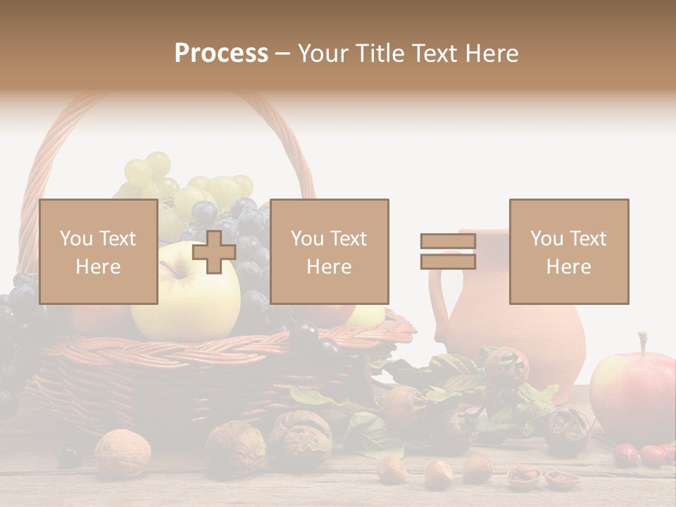 Wicker Basket Fruits Rose Hip PowerPoint Template