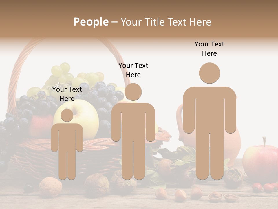 Wicker Basket Fruits Rose Hip PowerPoint Template