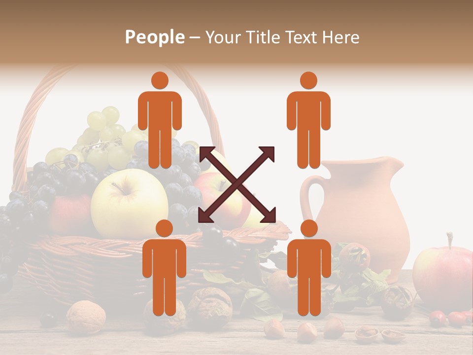 Wicker Basket Fruits Rose Hip PowerPoint Template