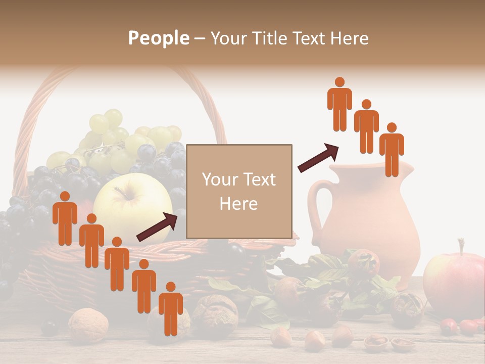 Wicker Basket Fruits Rose Hip PowerPoint Template