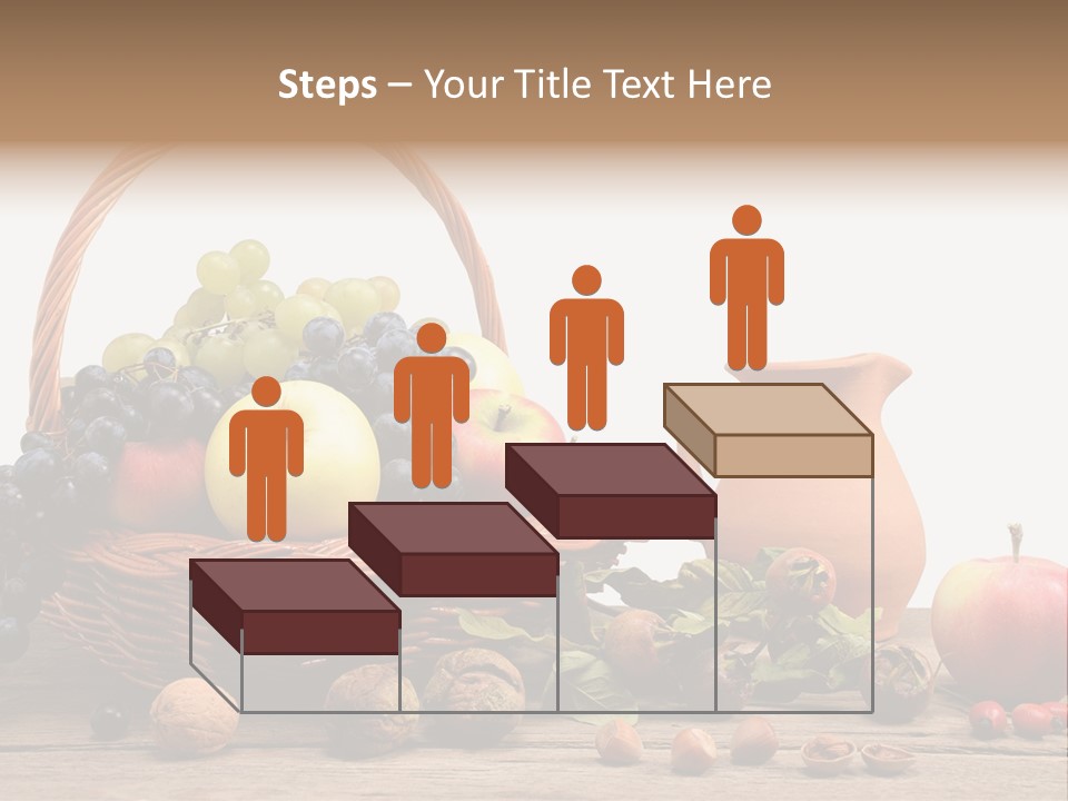 Wicker Basket Fruits Rose Hip PowerPoint Template