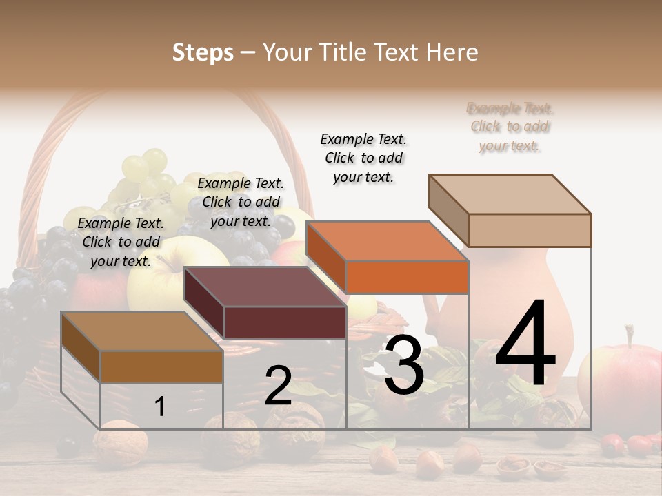 Wicker Basket Fruits Rose Hip PowerPoint Template