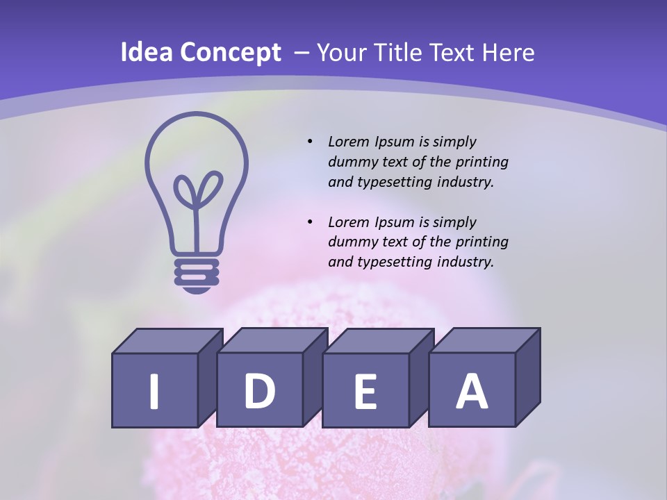 Selective Green Cold PowerPoint Template