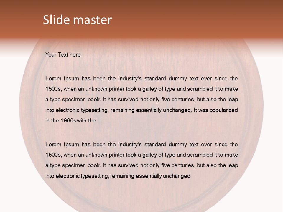 Old Cuttingboard Retro PowerPoint Template