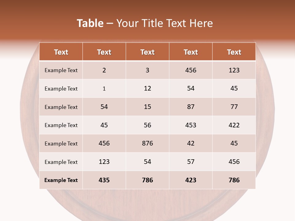 Old Cuttingboard Retro PowerPoint Template