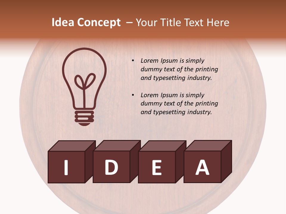 Old Cuttingboard Retro PowerPoint Template